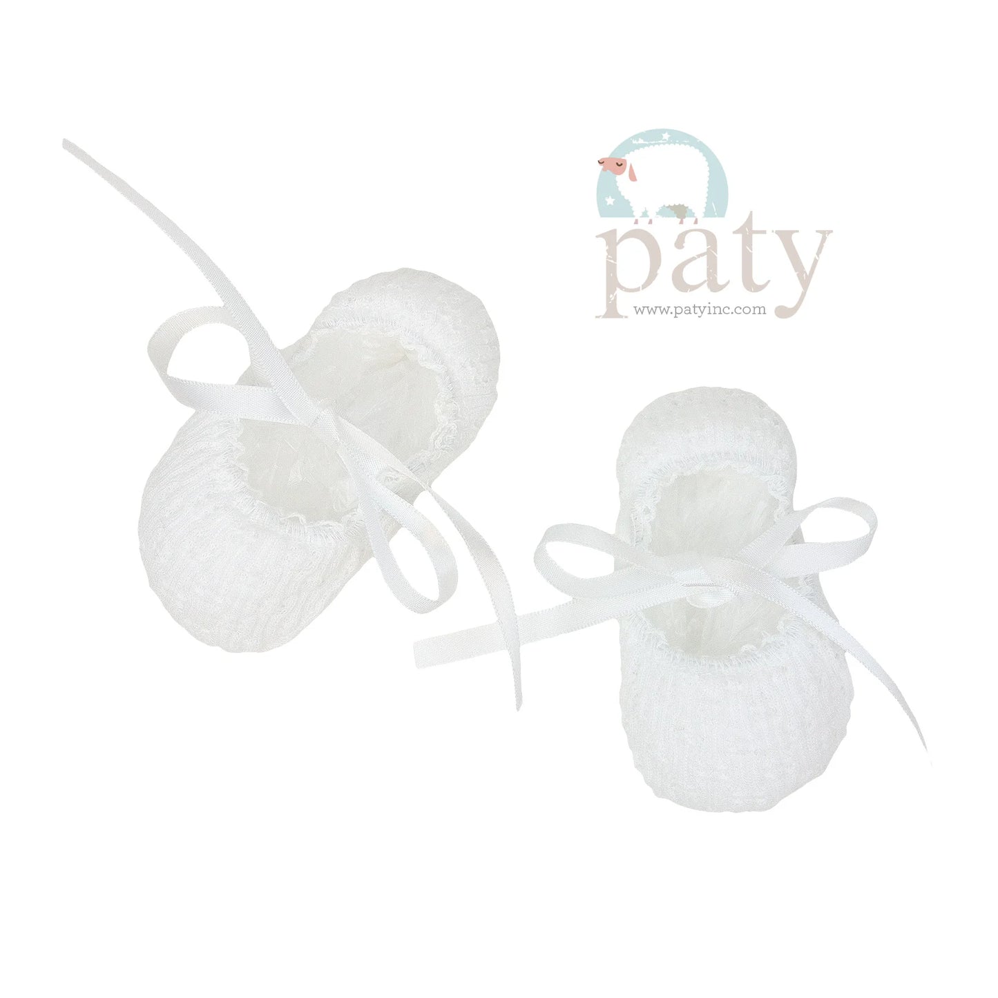 Knit Slippers- White