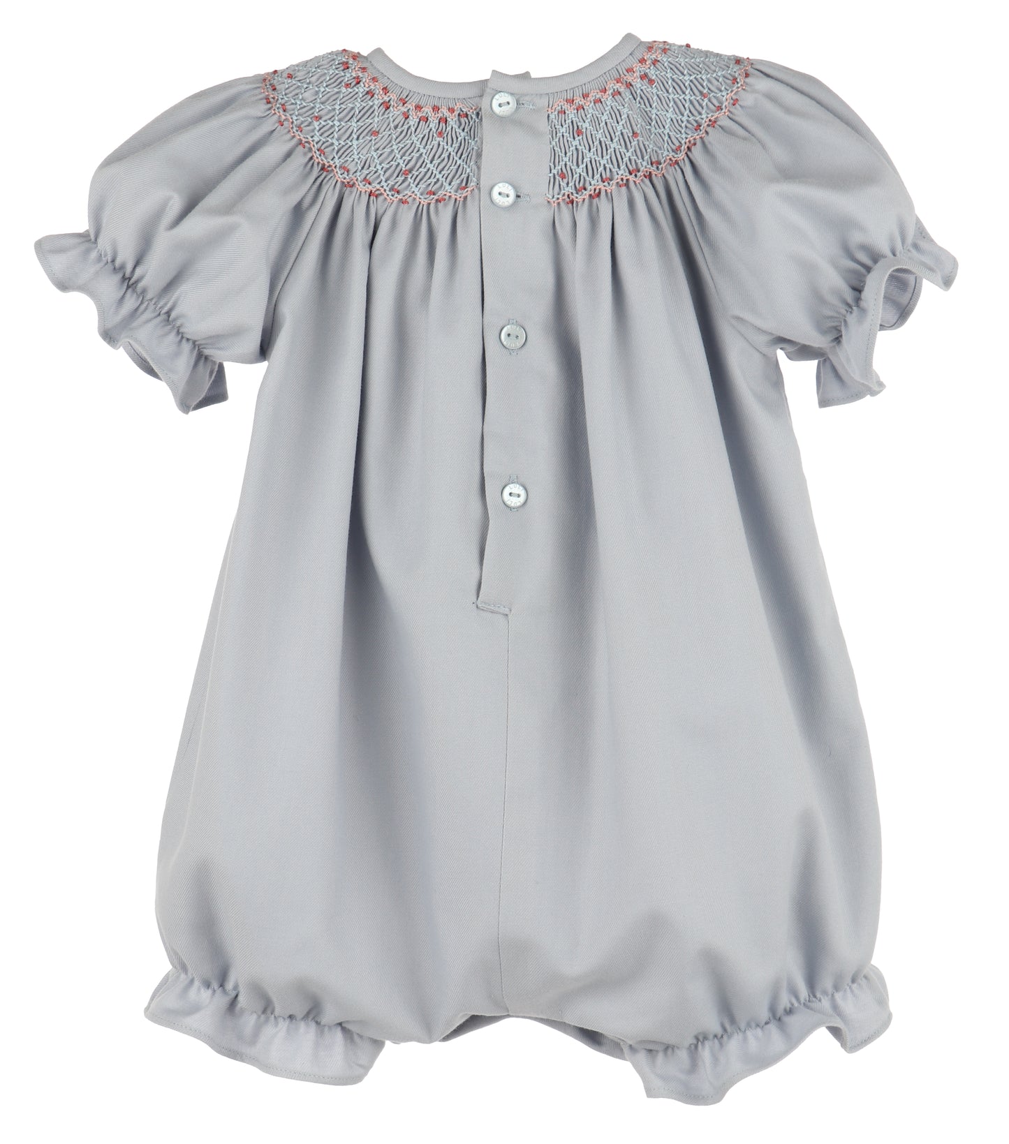 Hydrangeas Smocked Bubble- Blue