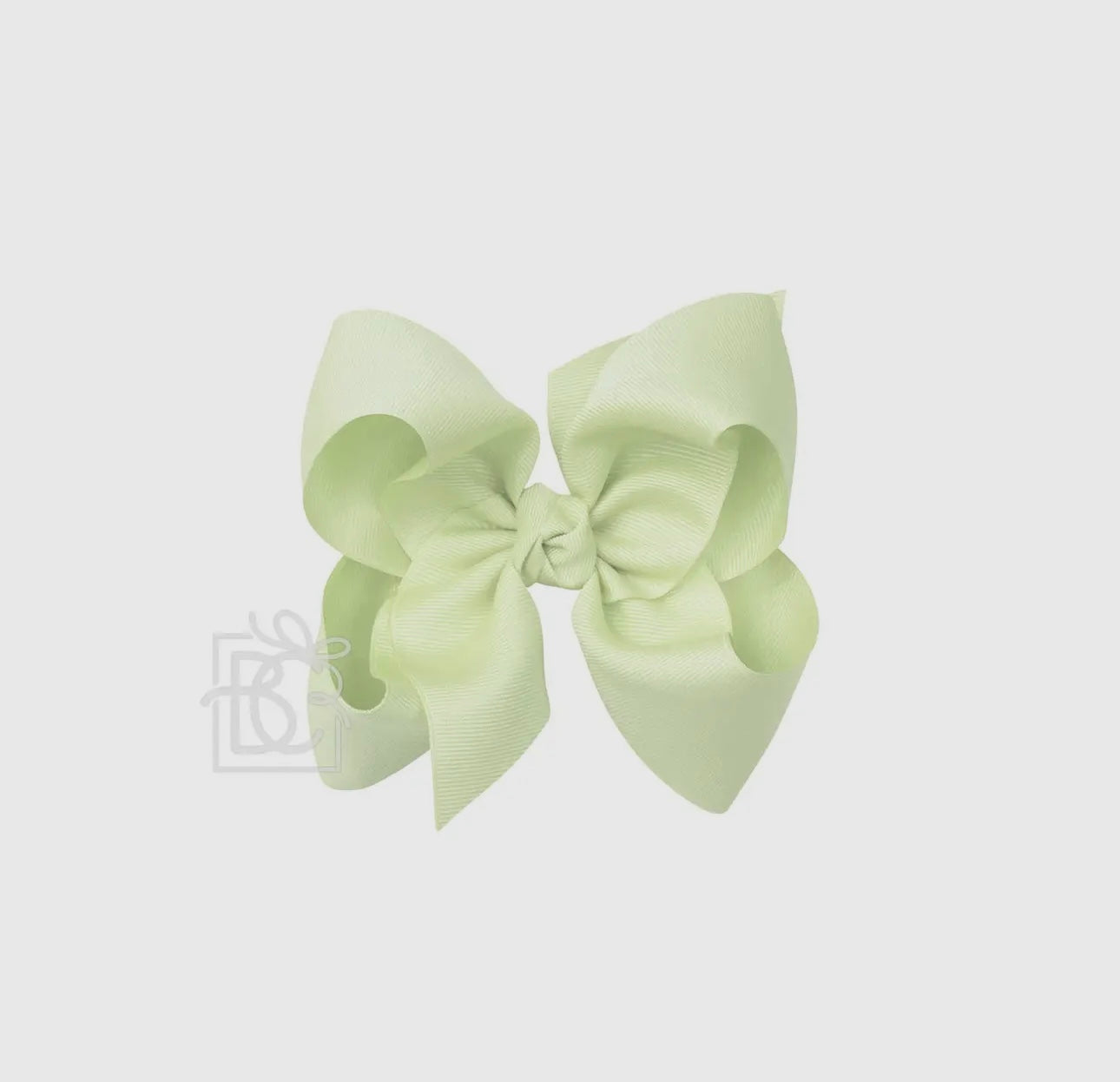 5.5” Grosgrain Bow on Clip- Sage