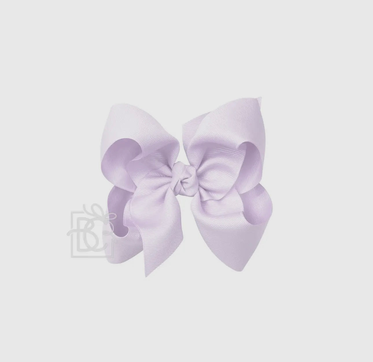 5.5” Grosgrain Bow on Clip- Powder Orchid