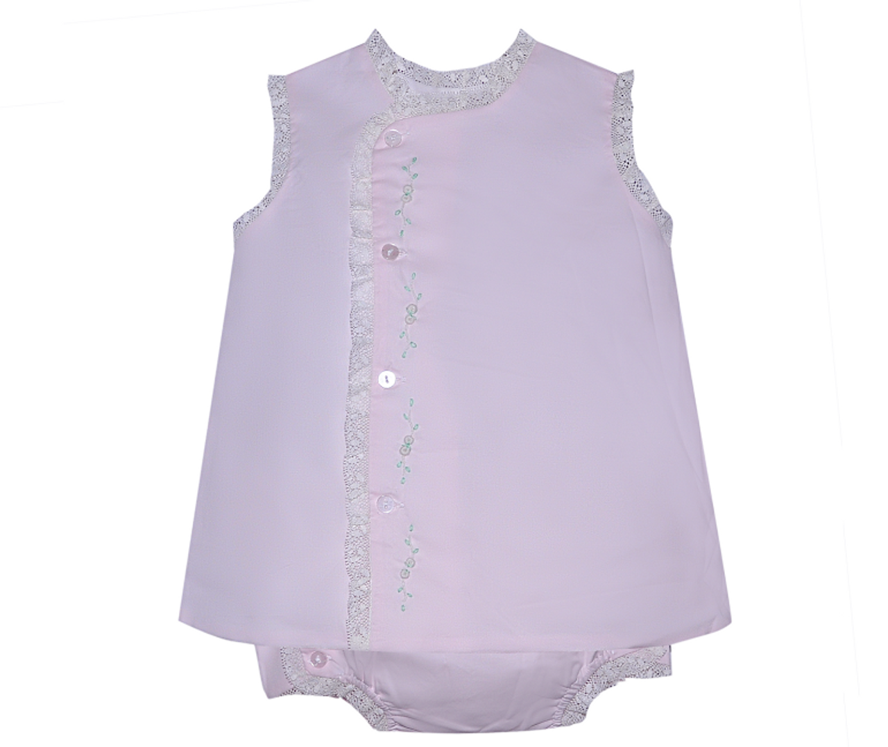 Blanche Girl Diaper Set- Pink