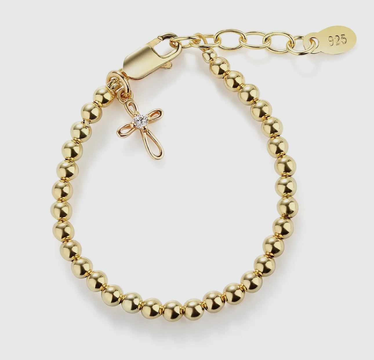 14K Gold Plated Cross Bracelet