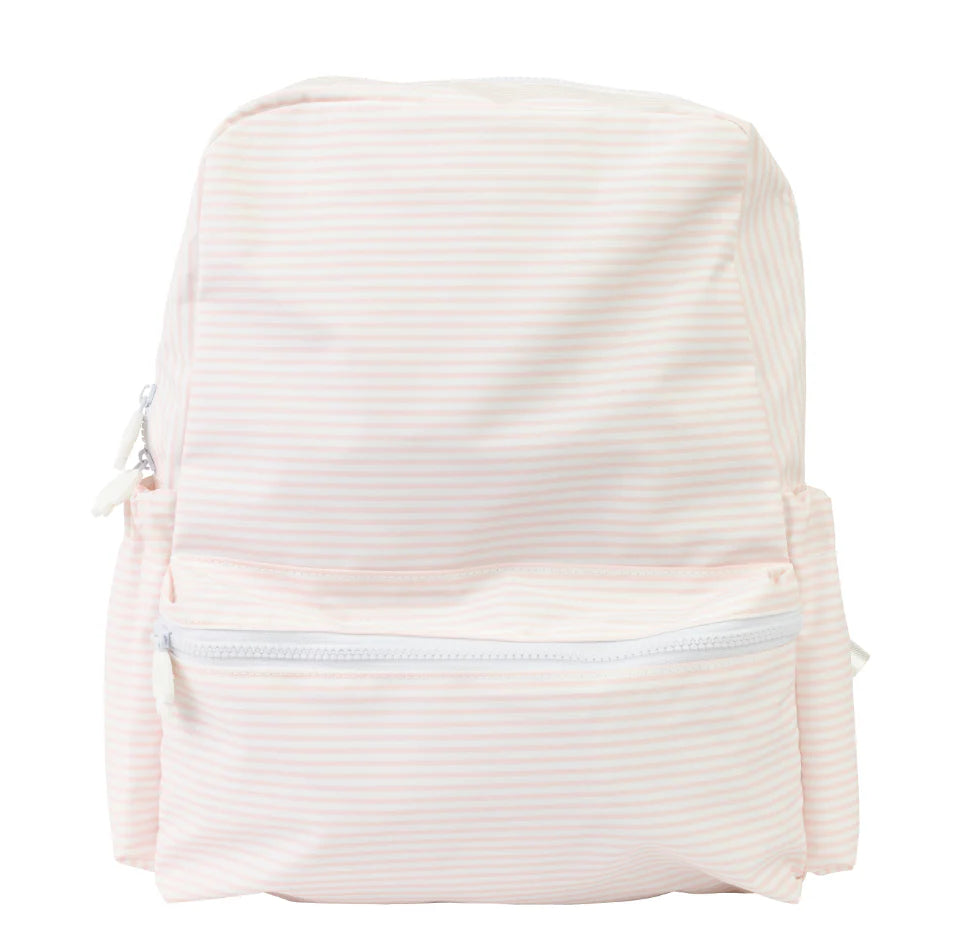 Large Backpack- Pink Stripe