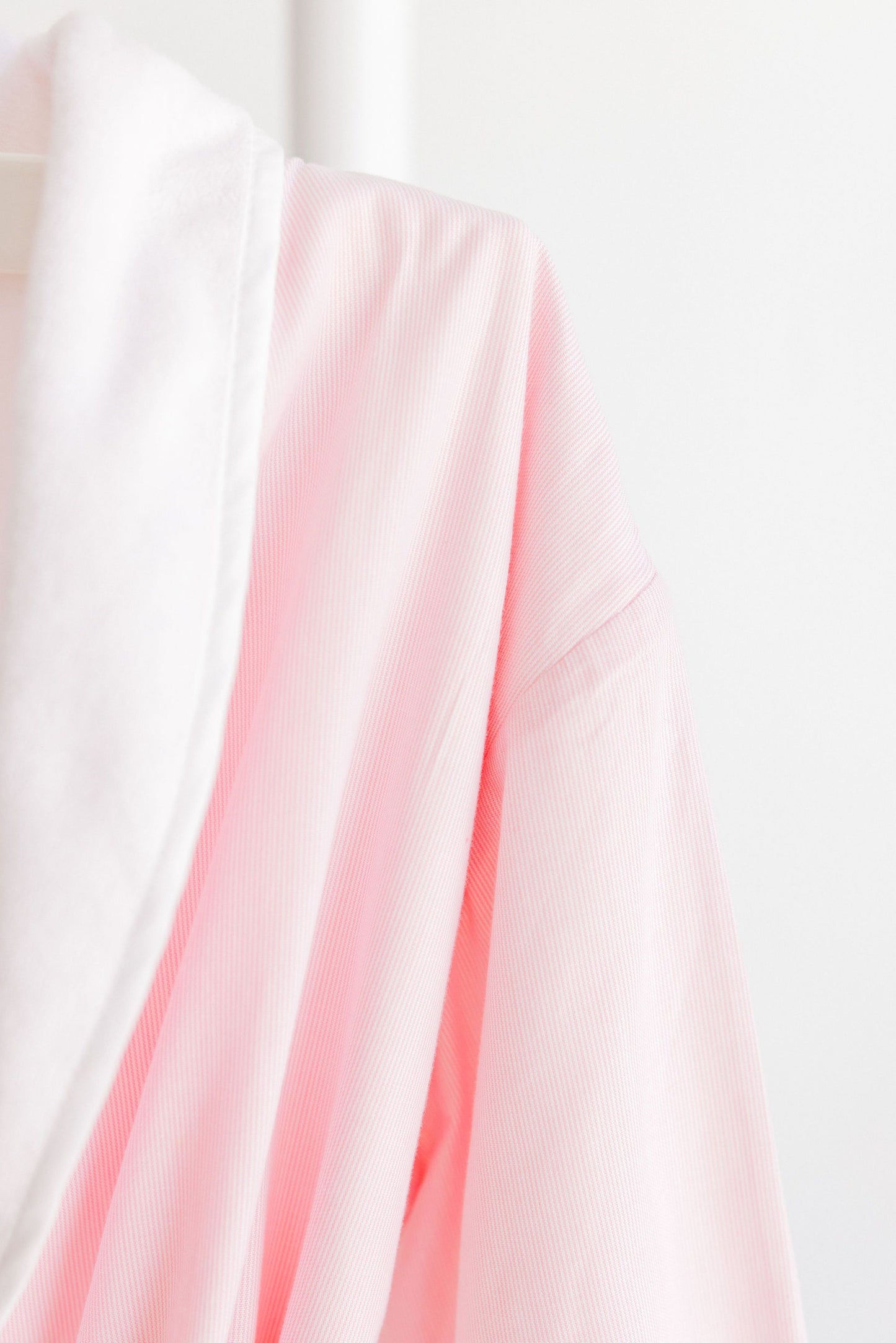 Girls Bathrobe- Pink Pinstripe