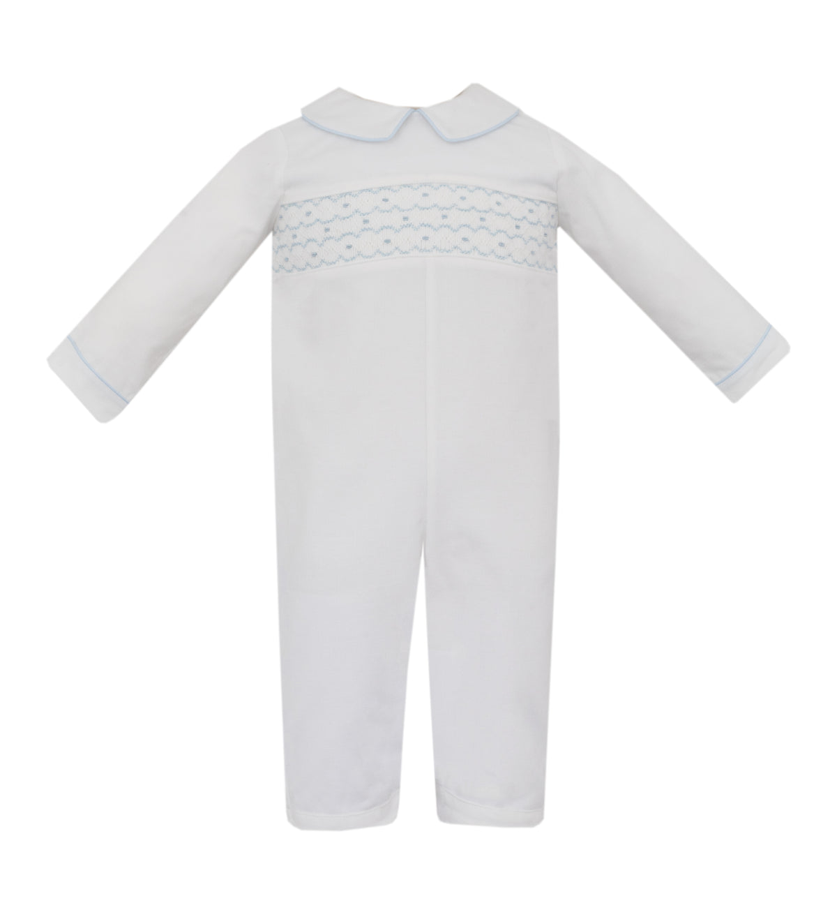Ralph Smocked Corduroy Long Romper