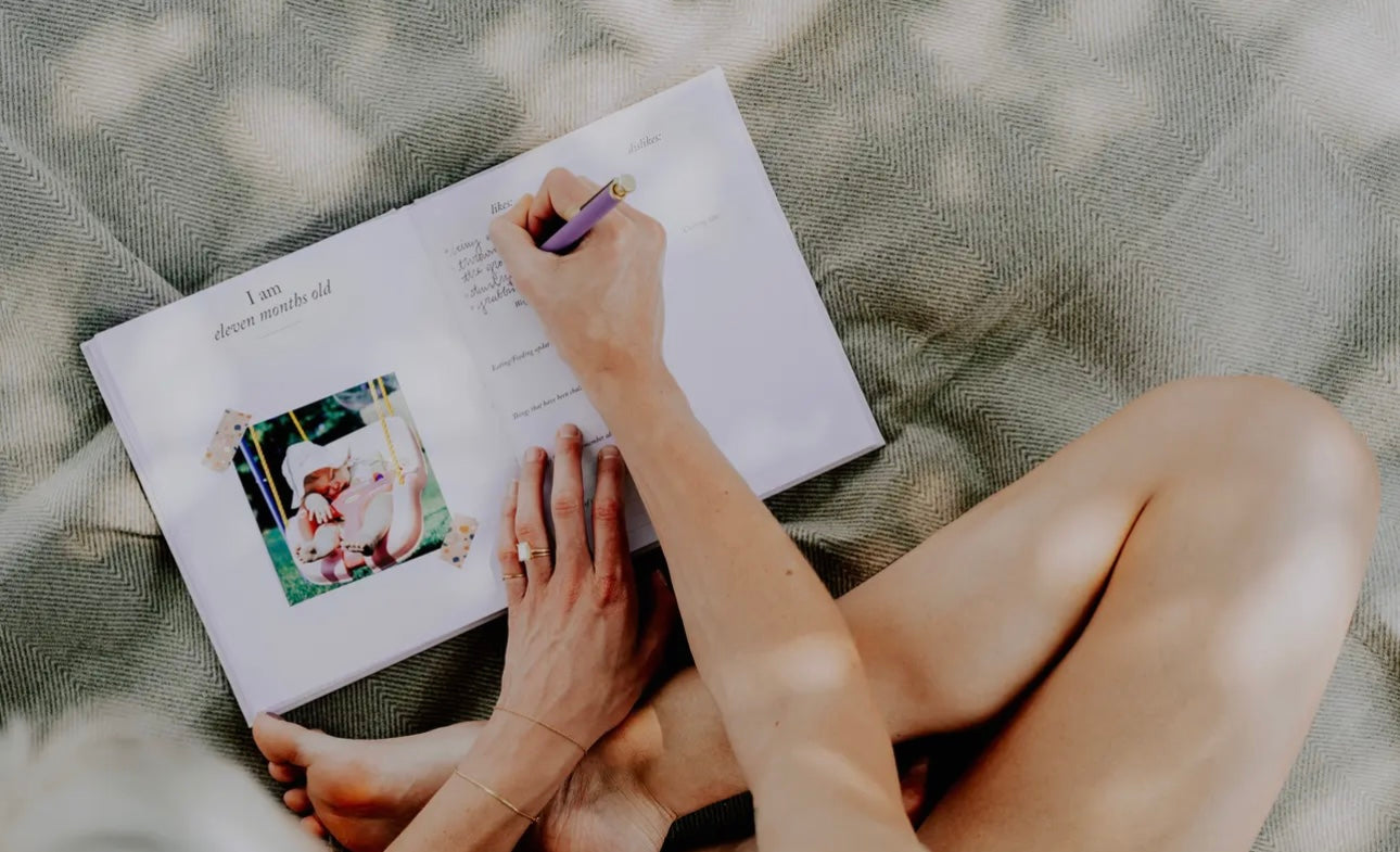 Baby’s First Year Memory Book & Photo Album - Sky Blue