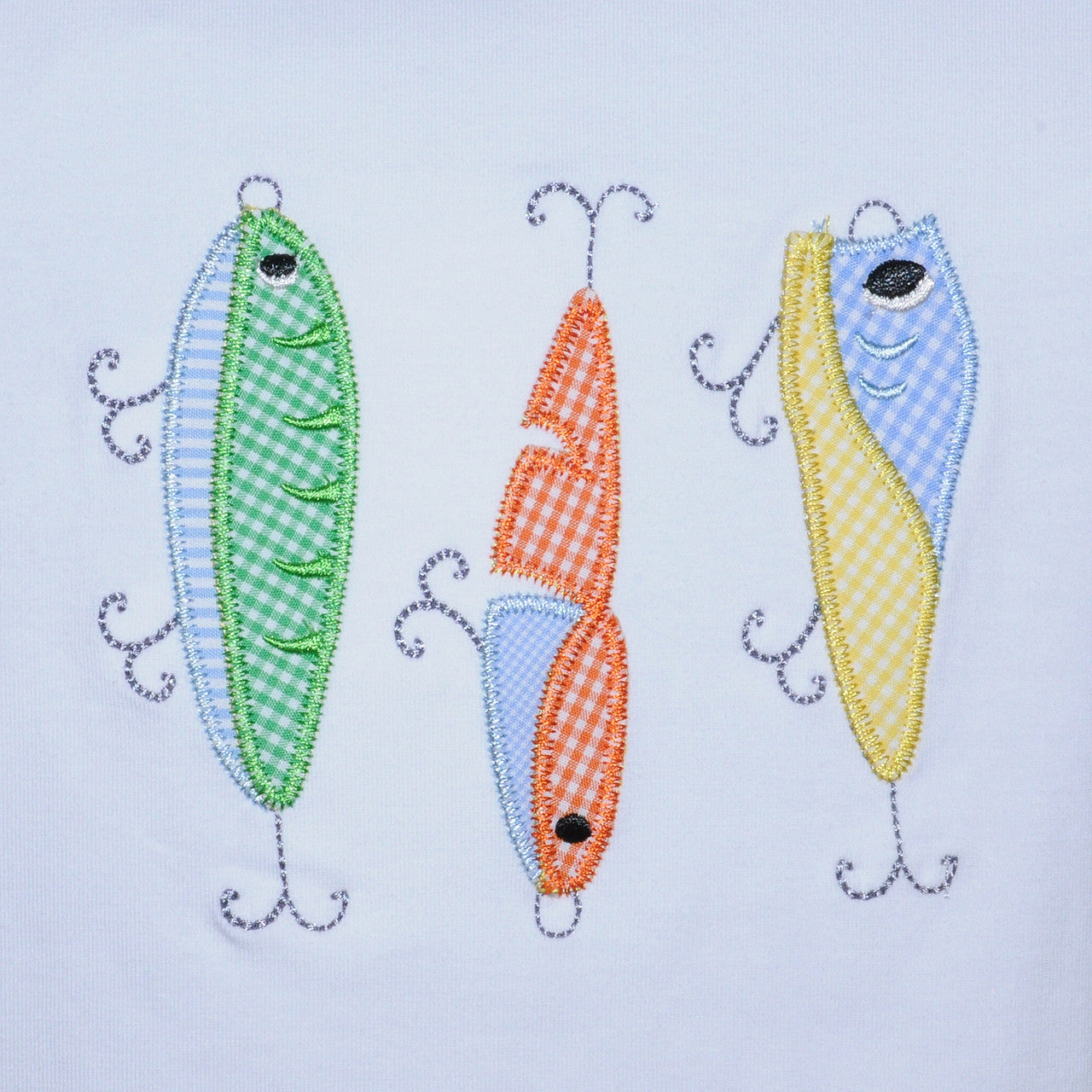 Fishing Baits Appliqué Shirt