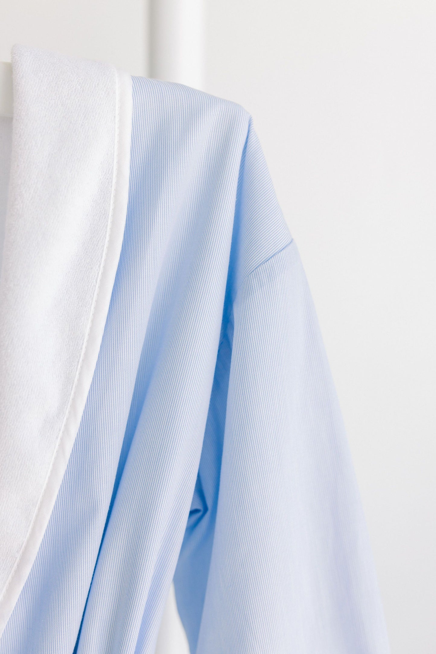 Boys Bathrobe- Blue Pinstripe