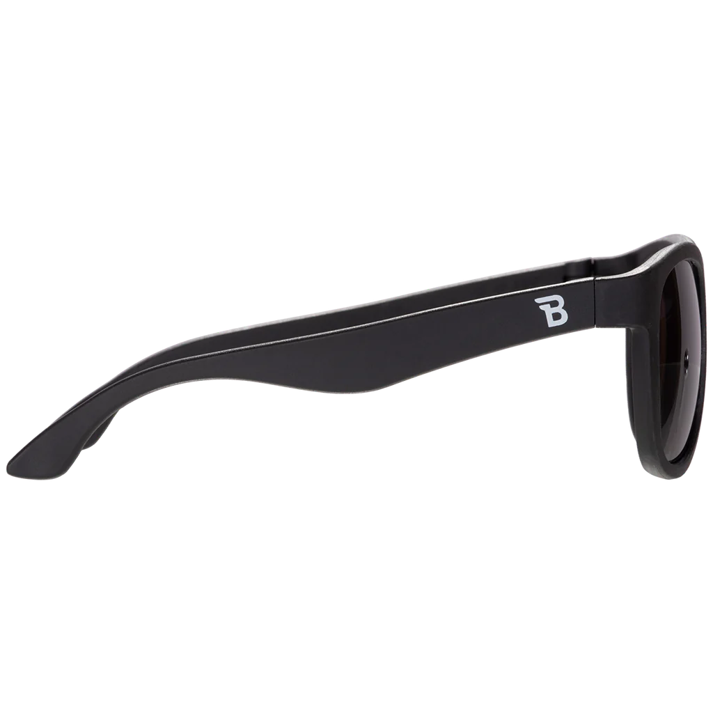 Jet Black Navigator Sunglasses