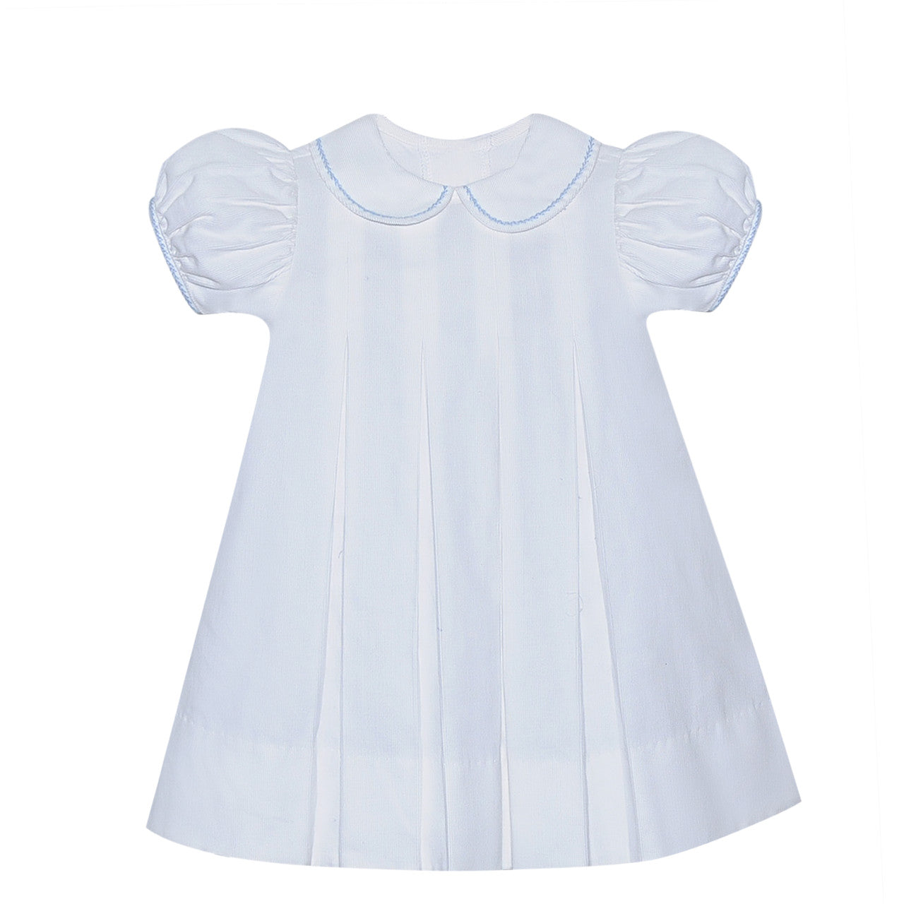 Charlotte Dress w/ Blue Trim
