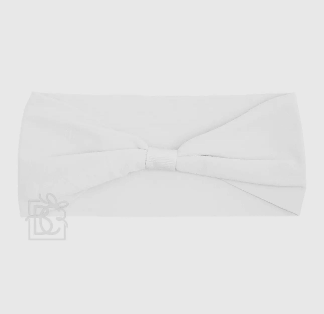 Wide Add-A-Bow Headband- White
