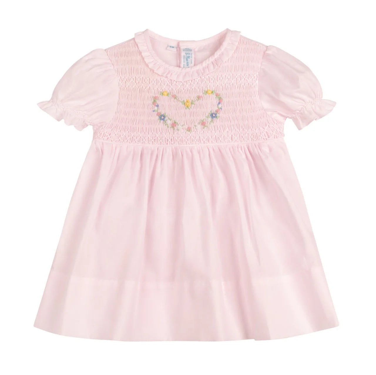 Girls Smocked Heart Dress
