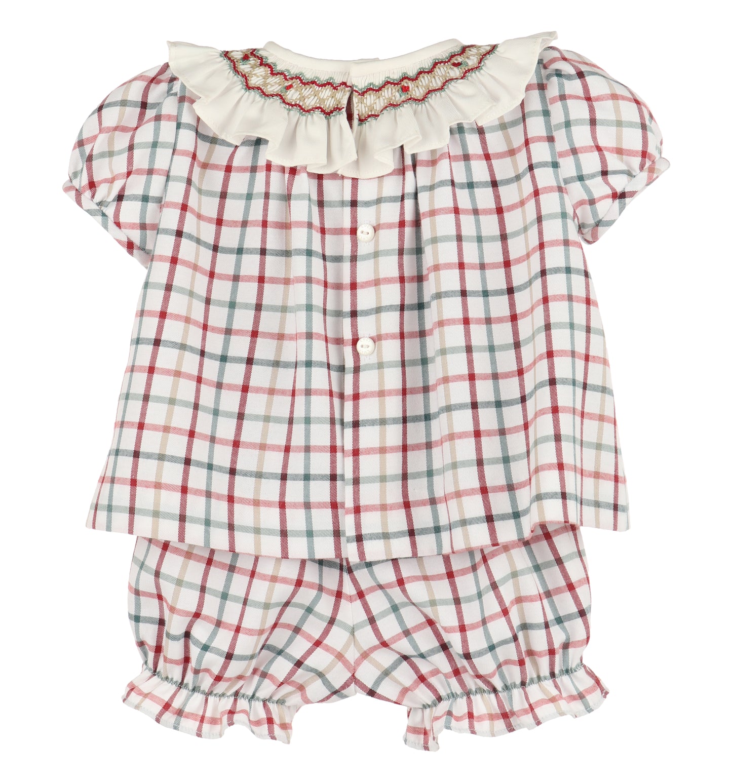 Tattersall Smocked Girl’s Set