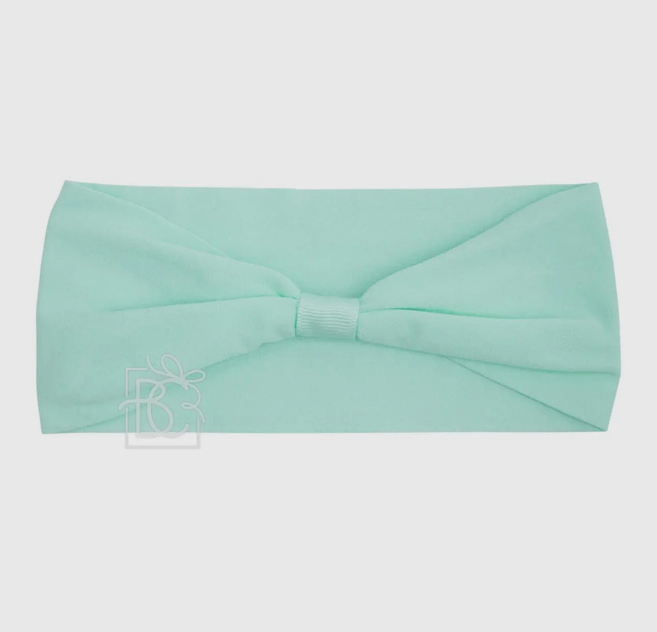 Wide Add-A-Bow Headband- Aquamarine