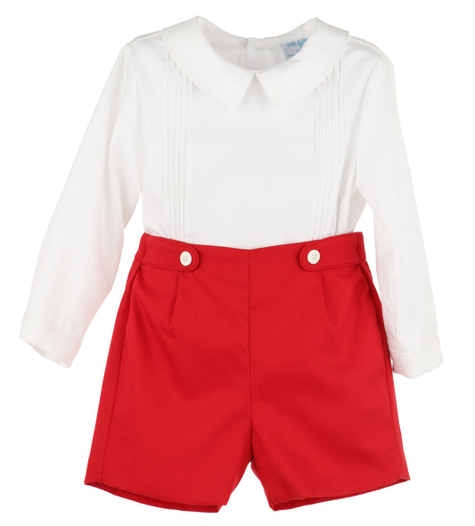 Classic Tabs Boy Set- Red