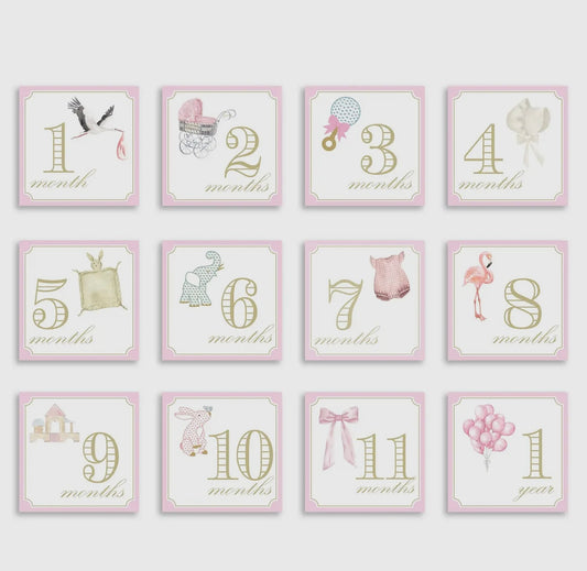 Classic Girl Milestone Cards