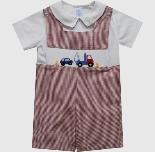 Maroon Tow Truck Shortall