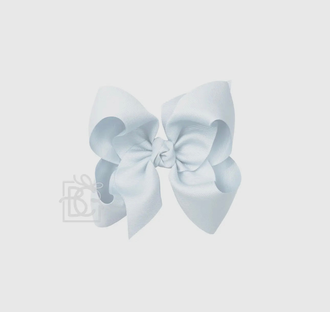5.5” Grosgrain Bow on Clip- Powder Blue
