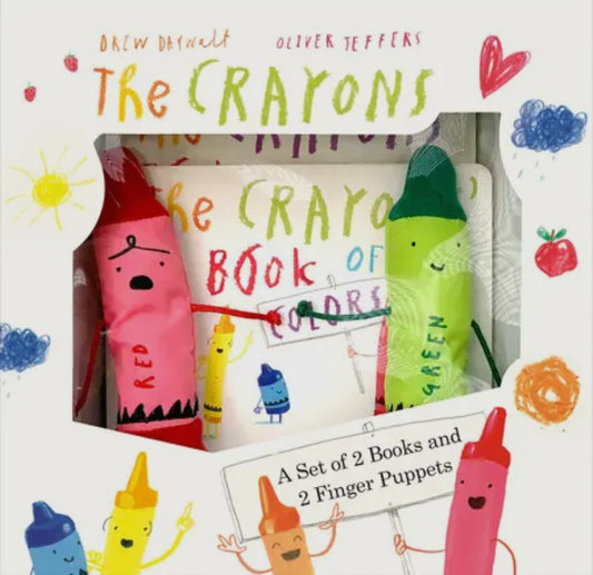 Crayons Book of Colors & Finger Puppet Set