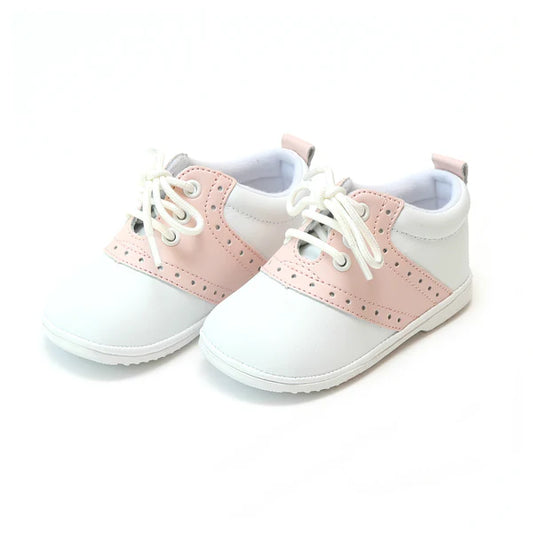 Addie Pink Saddle Oxford Shoe (Baby)- WH/Pink