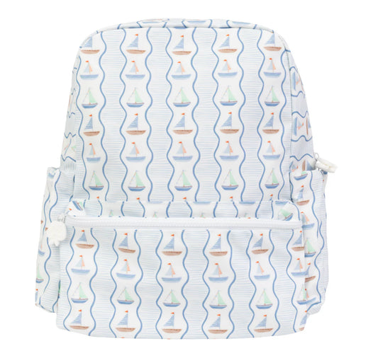 Large Backpack- Sailboats