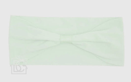 Wide Add-A-Bow Headband- Powder Mint