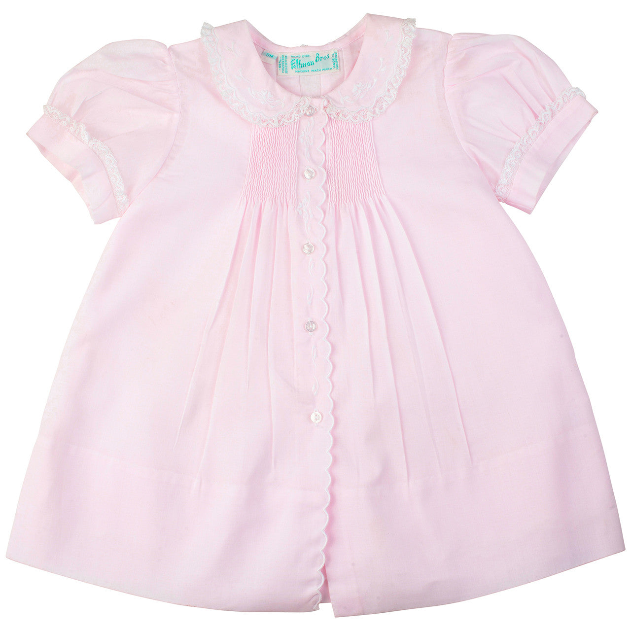 Scalloped Trim Slip Dress- Pink