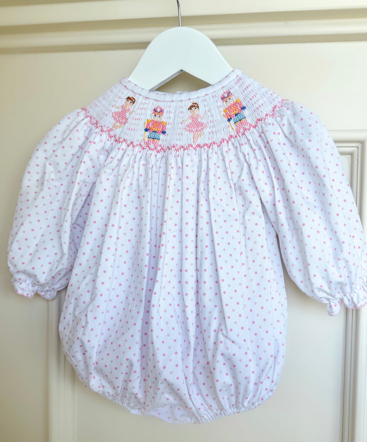 Nutcracker Bitty Dot Smocked Bubble