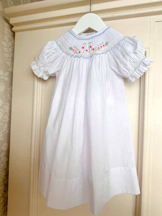 Floral Smocked Bishop Dress
