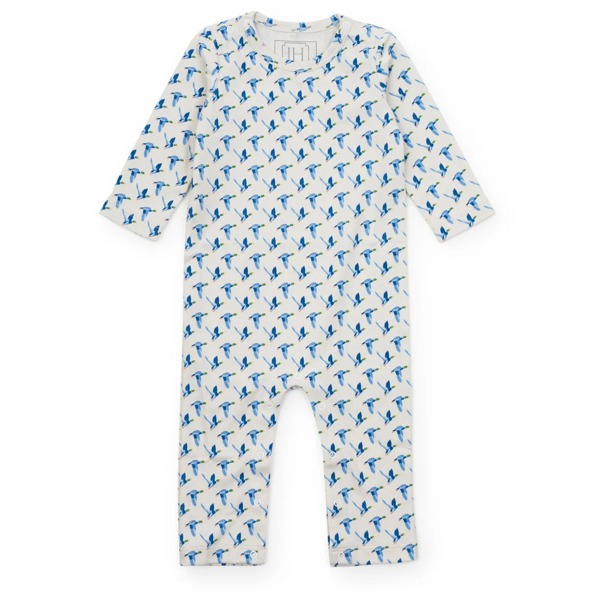 Thompson Boys’ Pima Cotton Romper- Mallard Ducks