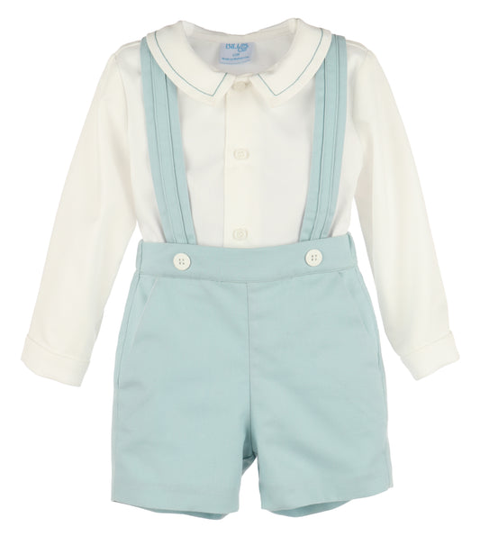 Suspender Set- Seafoam Green