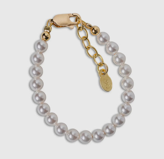 14K Gold Plated Pearl Bracelet