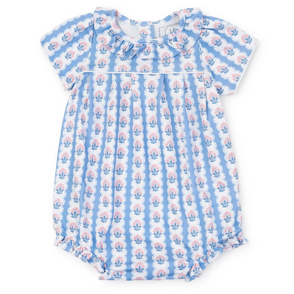 Charlotte Girls’ Pima Cotton Bubble- Harvest Ribbon Floral