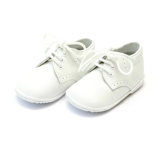 James Boy’s White Leather Lace Up Shoe (Baby)- White