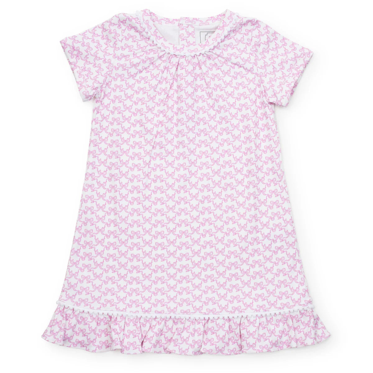 Camden Girls’ Pima Cotton Dress- Pretty Pink Bows