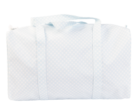 Duffle Bag- Blue Gingham