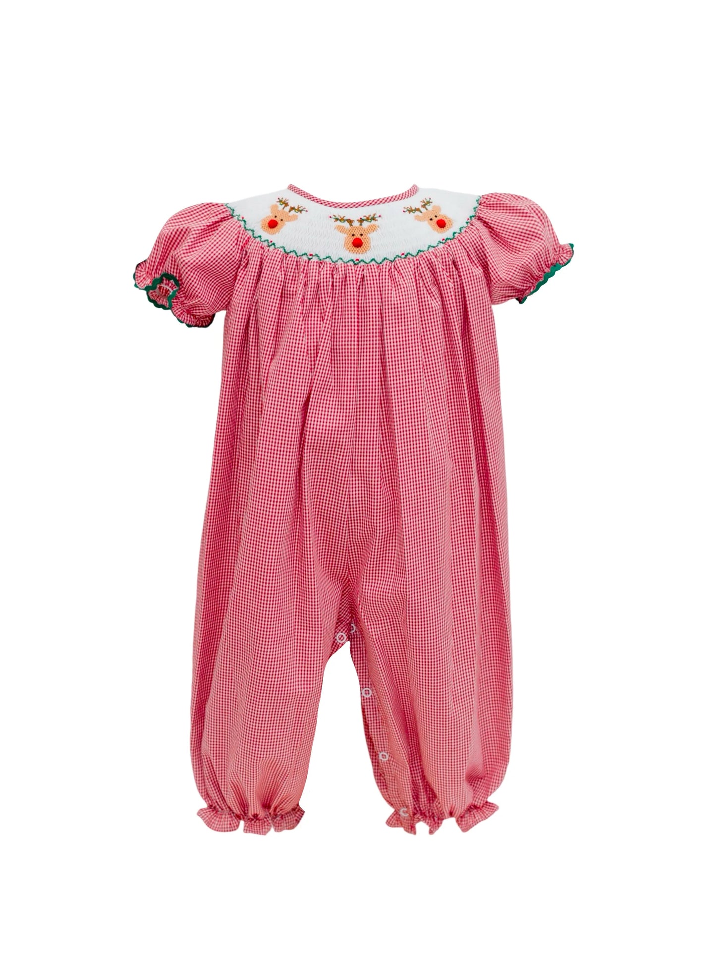 Rudolph Bishop Smocked Long Bubble