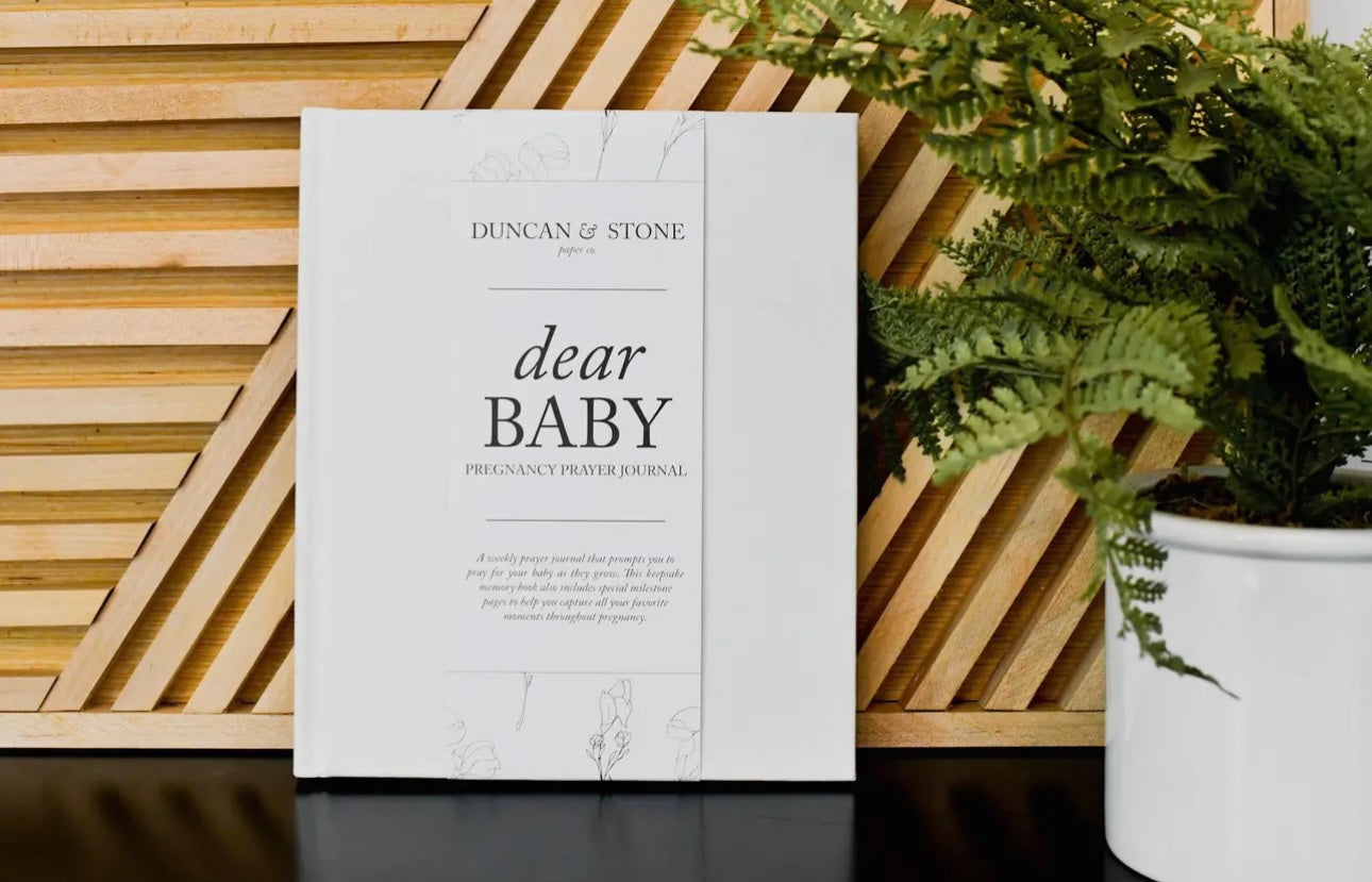 Dear Baby: A Pregnancy Prayer Journal & Memory Book - Ivory
