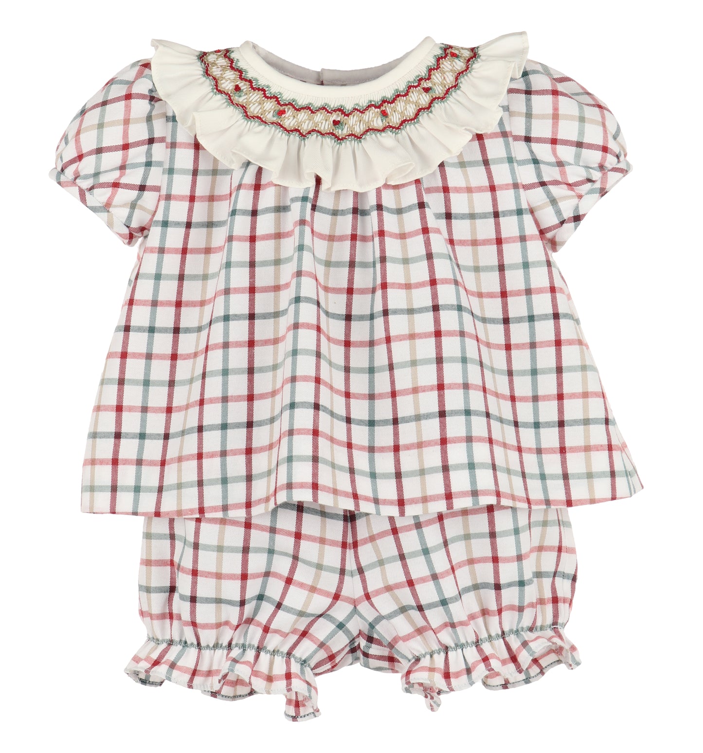 Tattersall Smocked Girl’s Set