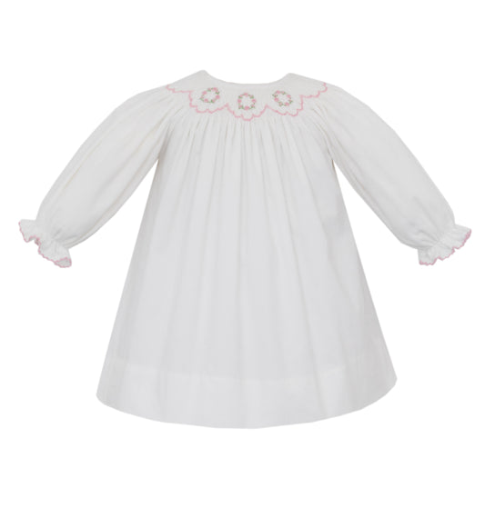 Rosemary Long Sleeve Smocked Corduroy Bishop Dress
