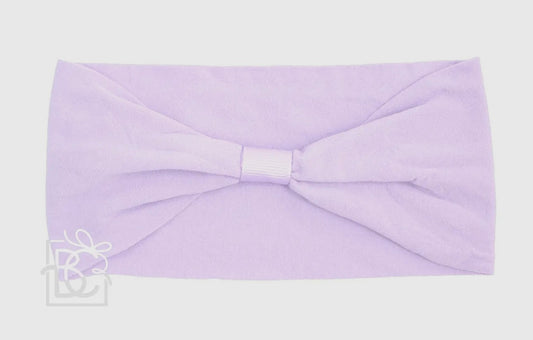 Wide Add-A-Bow Headband- Powder Orchid