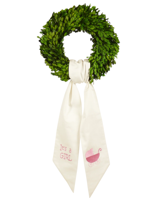 Wreath Sash- It’s A Girl