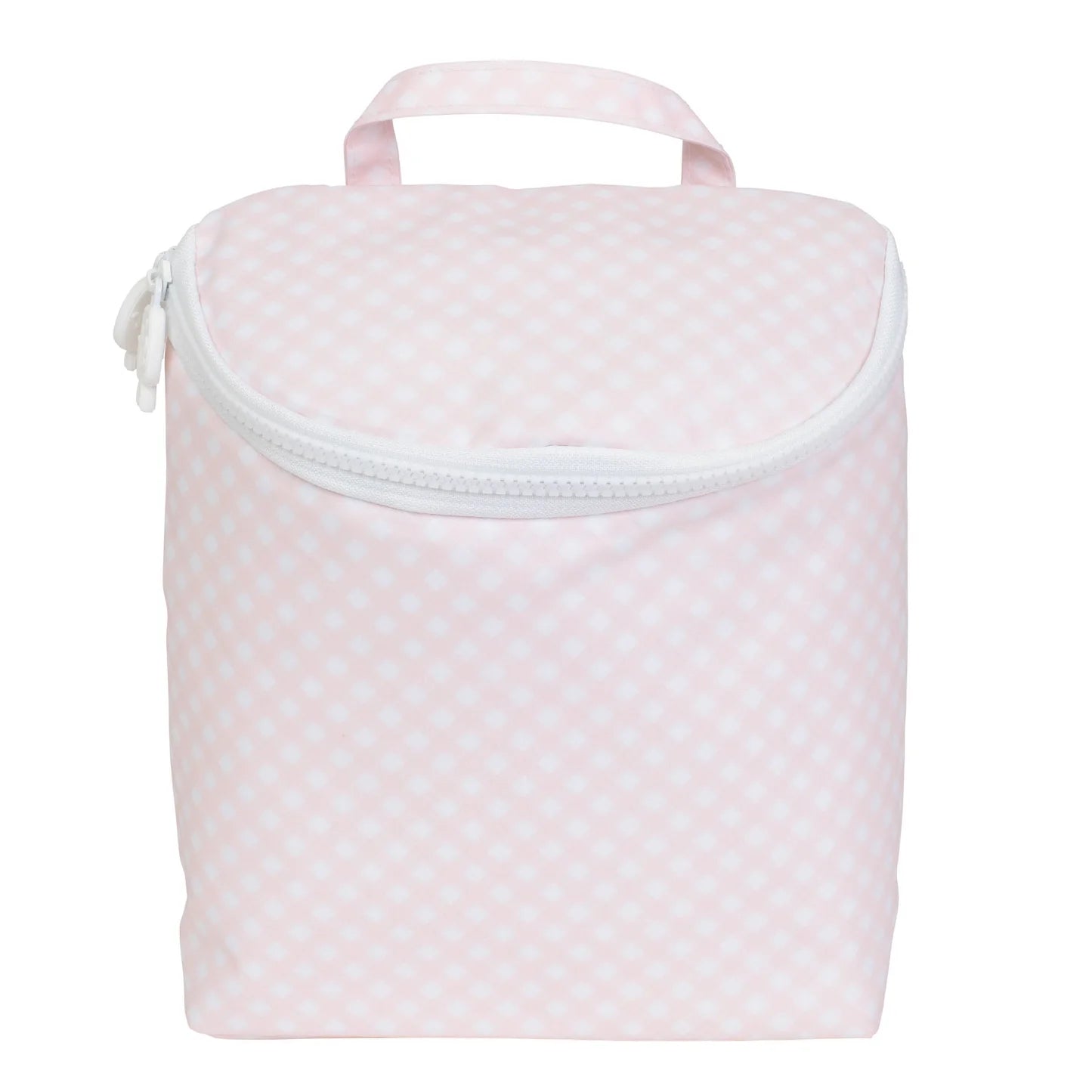 Pink Gingham Bottle Bag