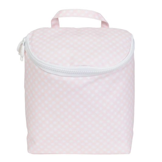 Pink Gingham Bottle Bag