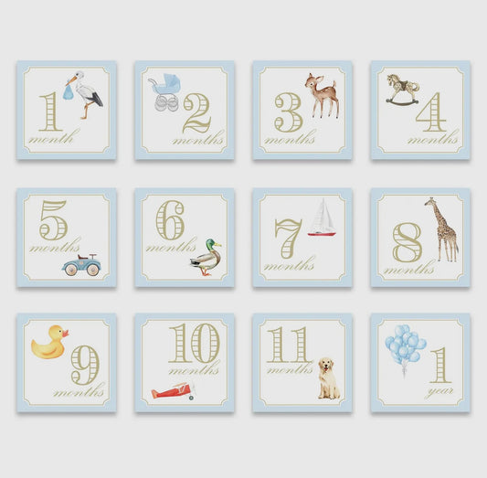 Classic Boys Milestone Cards