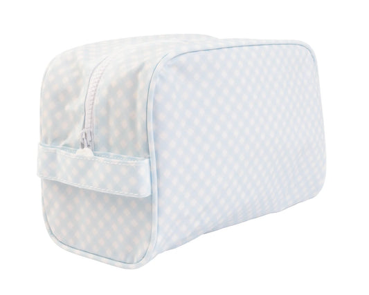Dopp Kit- Blue Gingham