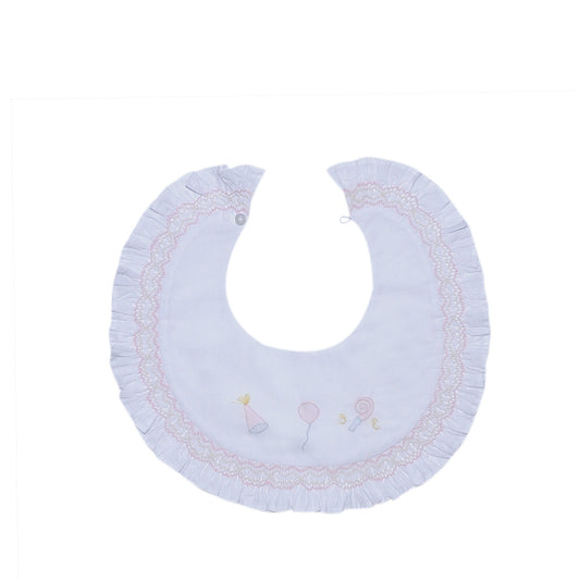 Smocked Celebration Bib- Girls