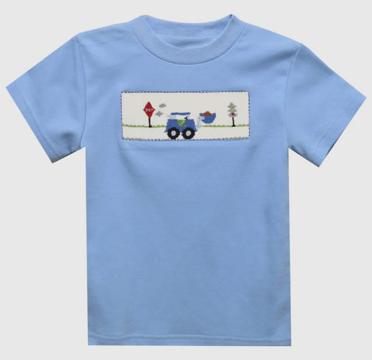 Construction Zone Short Sleeve Boys Shirt