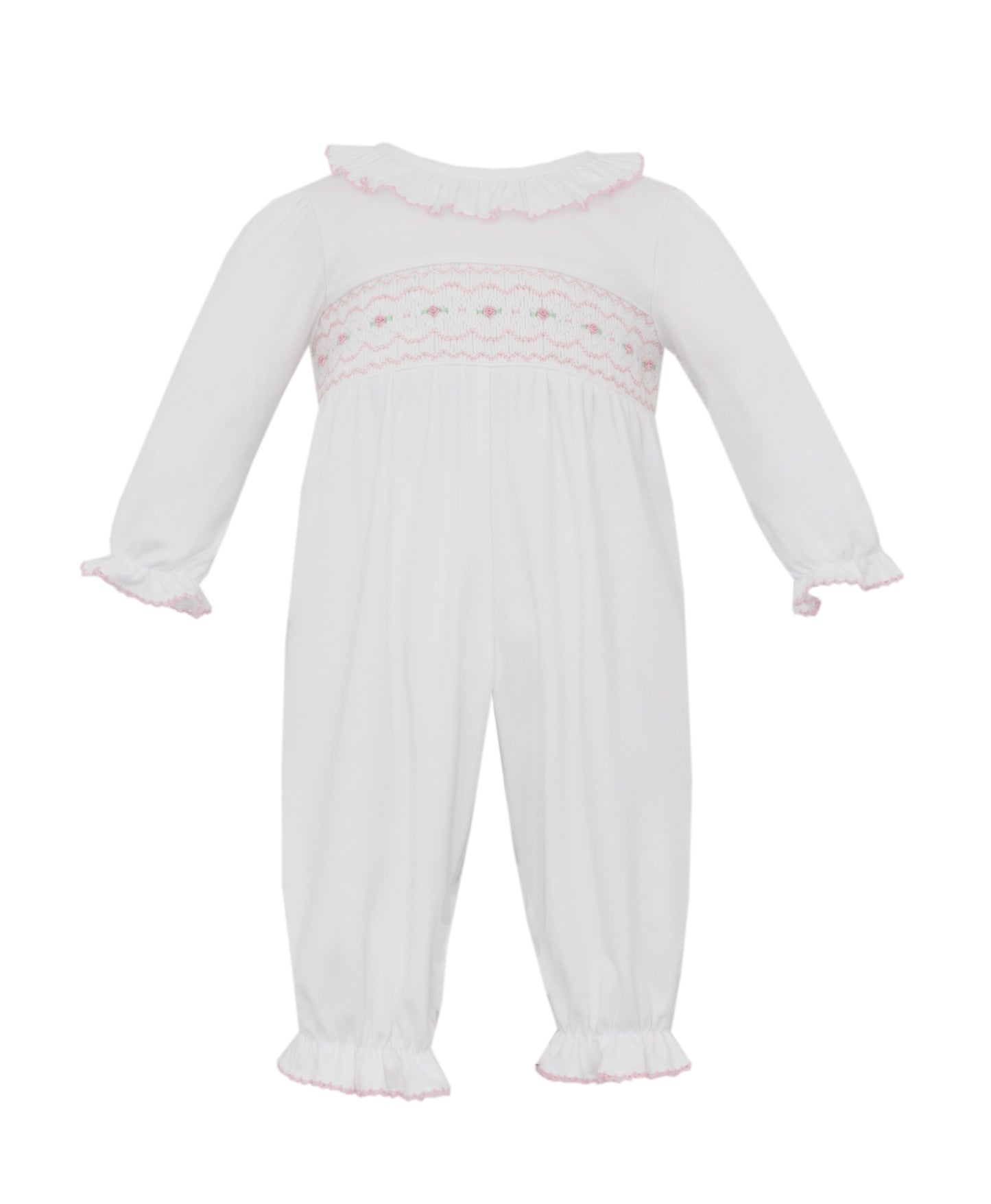 Natalie Smocked Knit Long Footie