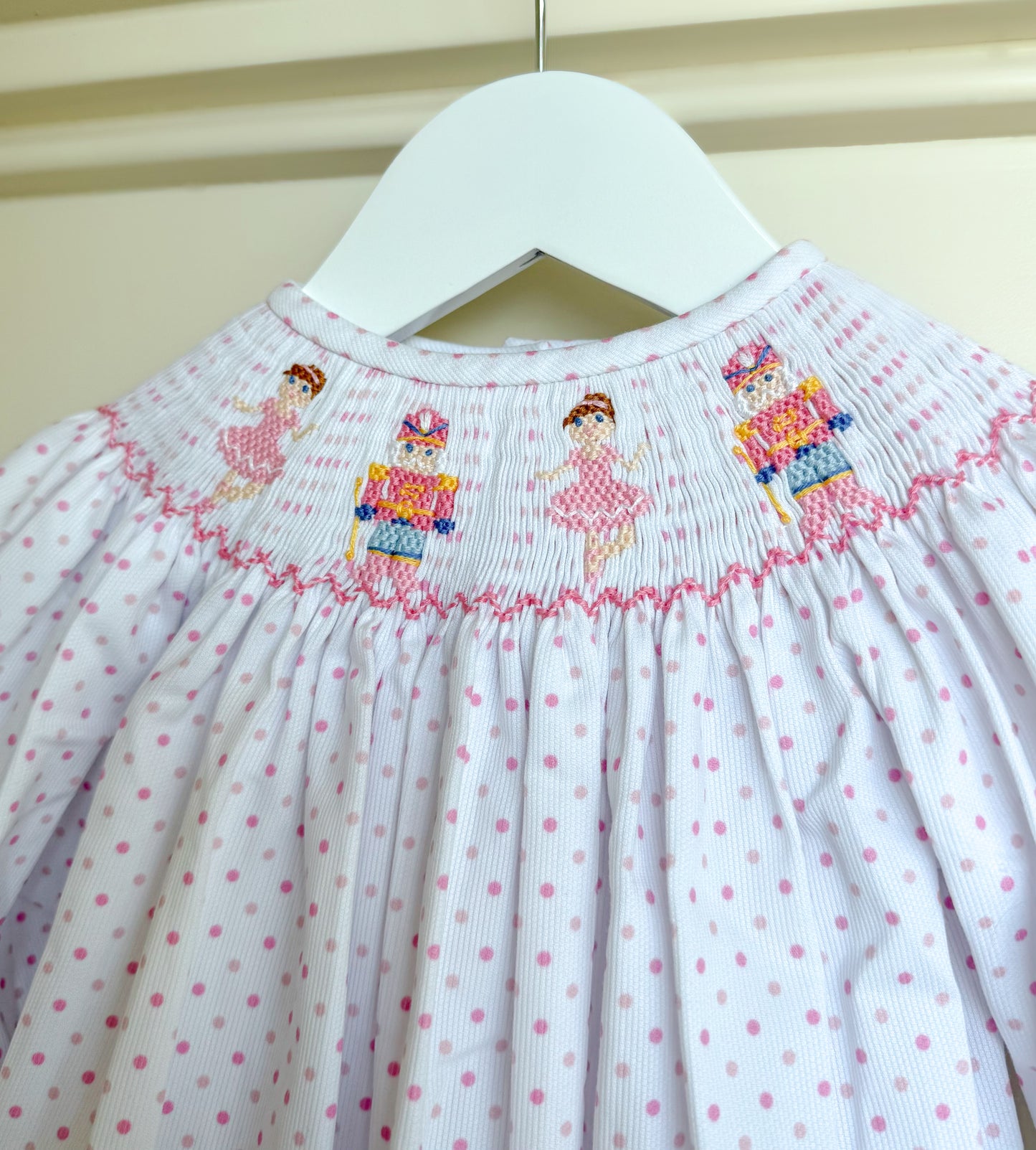 Nutcracker Bitty Dot Smocked Bubble